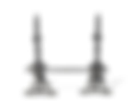 A Pair of Wrought Iron Andirons with Crossbar (preview)