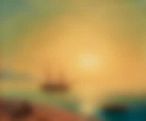Russian ship at sunset, Crimea (preview)