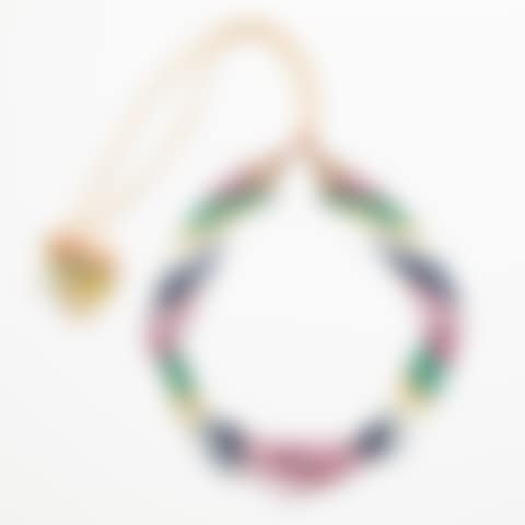 Necklace Seven-row with multi-colored gemstones including rubies (preview)