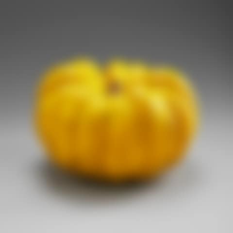 Sculpture in the shape of a pumpkin; A Hans Hedberg faience pumpkin sculpture (preview)