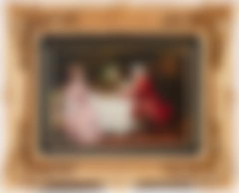 Interior with elegant couple (preview)