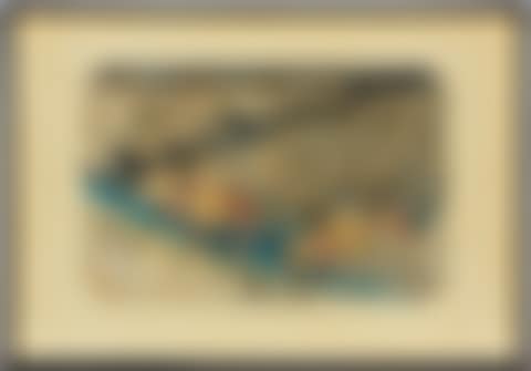 "Driving rain" ("Station 46" from the series "53 stations of Tokaido") (preview)