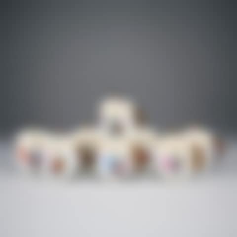 Cream cups, eight pieces "Saxon flower" (preview)