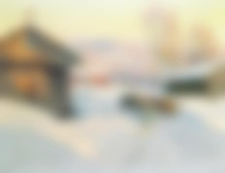 Farm in winter landscape (preview)