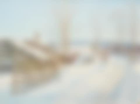 Village street in winter clothing - motif from Dalarna (preview)