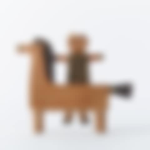 Figurine. Horse with rider (preview)