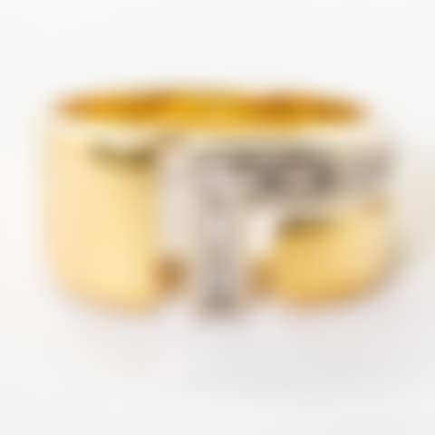 Ring 18K gold with diamonds (preview)