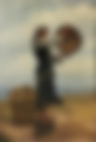 "Jeune fille dans le champ" - young woman in harvest work (preview)