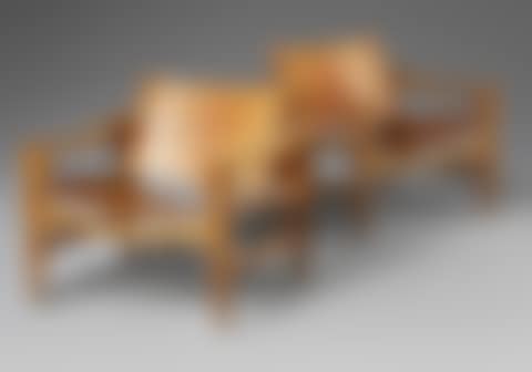 Armchairs, a pair. "Bukkestolen" for (preview)