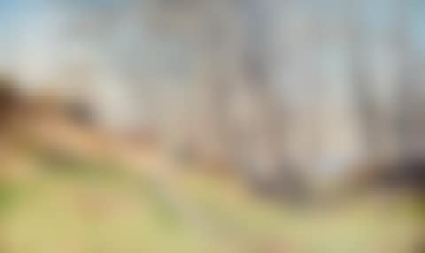 "Spring" - landscape with artist at easel under parasol (preview)