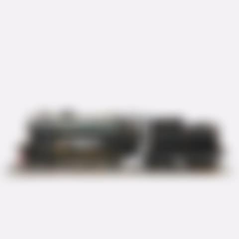 Steam locomotive with coal wagon and rails (preview)