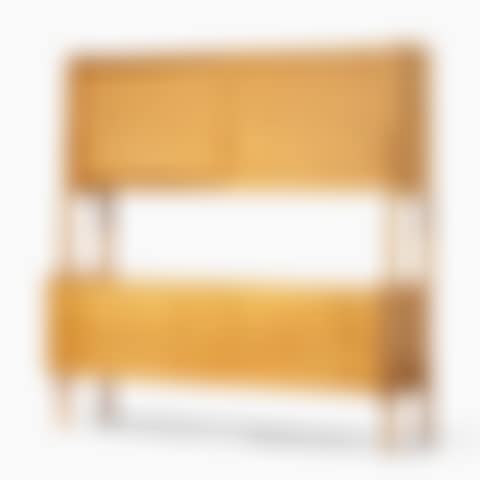 A Hans J. Wegner oak and rattan cabinet model RY20 (preview)