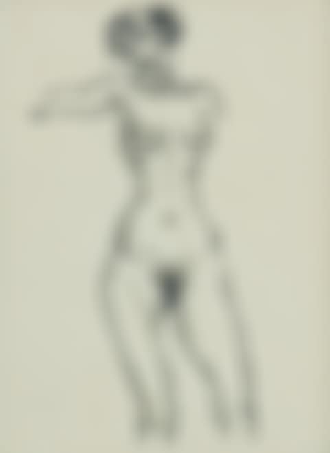 Stehender weiblicher akt/Standing female nude (preview)
