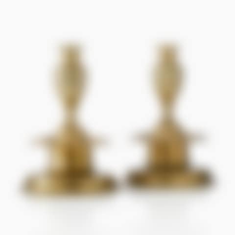 A pair of brass candlesticks (preview)