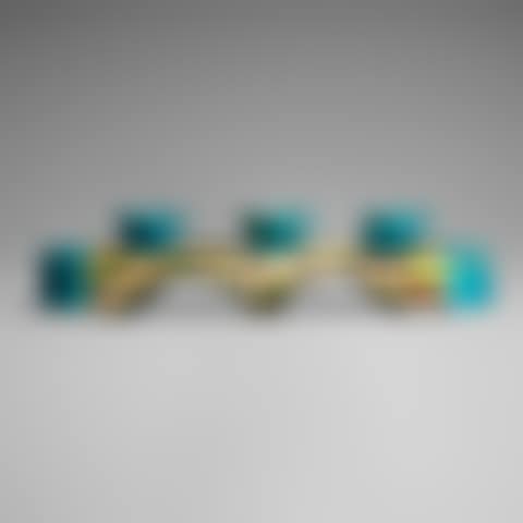 Untitled (Tray with three cups and saucers) (preview)