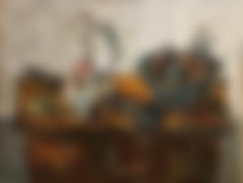 Still life with fruie basket on a table (preview)