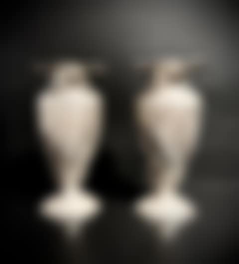 Pair of Sterling Silver Baluster Vases (preview)