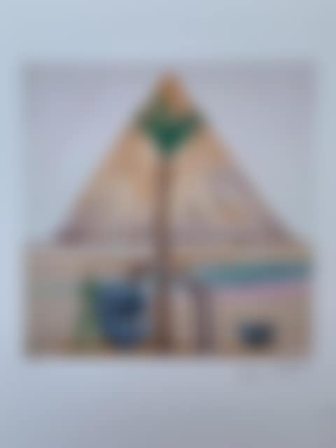 Great Pyramid at Giza with Broken Head from Thebes (preview)