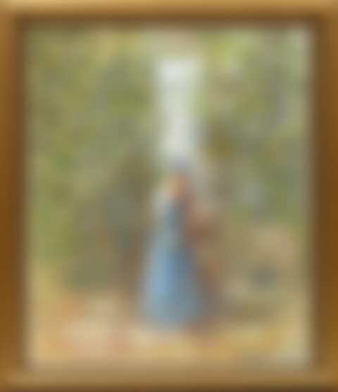 Lady in a park landscape (preview)