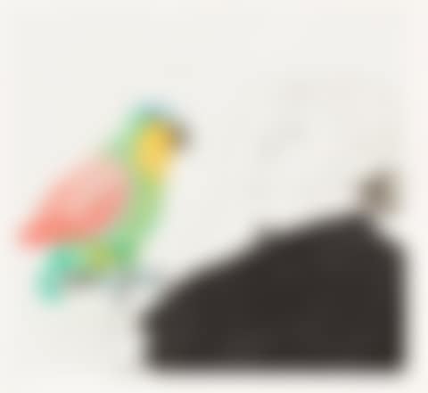 ”Félicité sleeping, with parrot” - Illustration for ”A simple heart” of Gustave Flaubert (Scottish Arts Council 163) (preview)