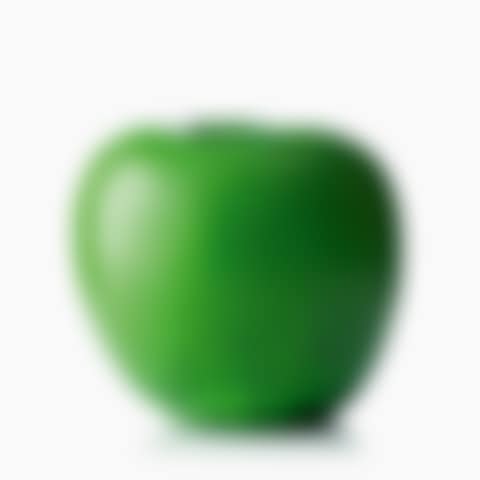 Sculpture in the shape of an apple; A Hans Hedberg faience apple sculpture (preview)