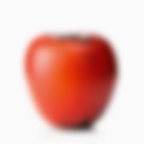 Sculpture in the shape of an apple; A Hans Hedberg faience apple sculpture (preview)
