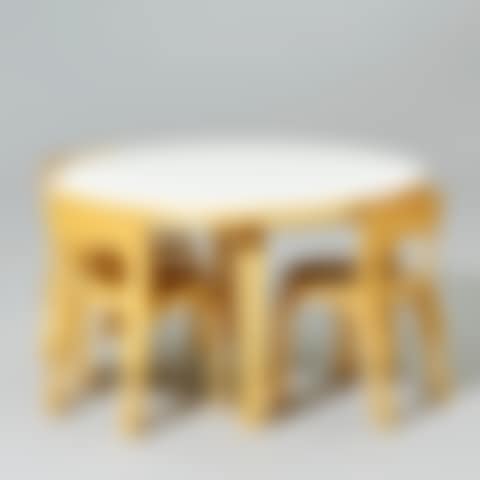 Table and three chairs (preview)