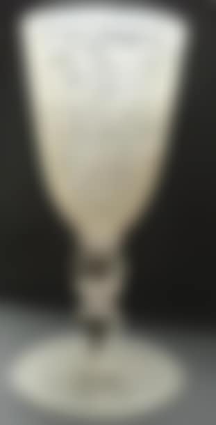 Large crystal chalice engraved with scrolls and trophies (preview)