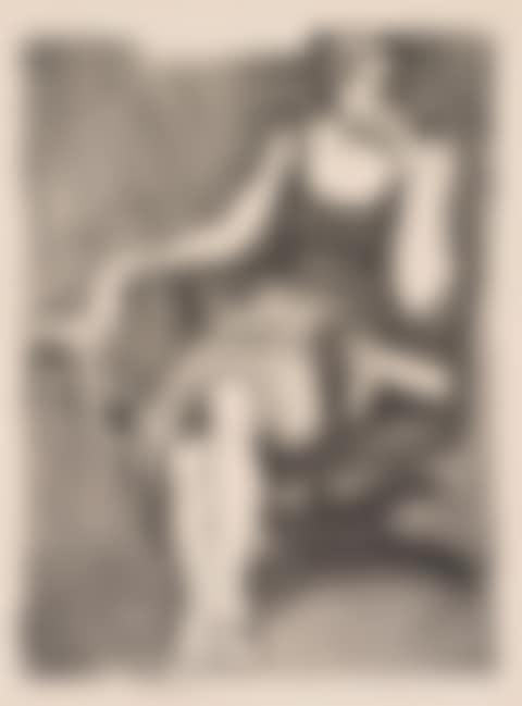 Seated Woman Drinking from Cup (preview)