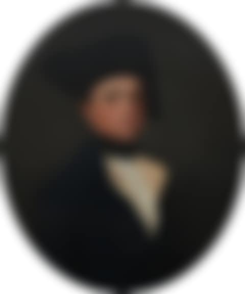 Portrait of a gentleman wearing a blue coat and tricorn hat (preview)