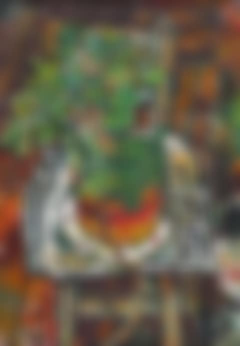 Potted plant on a chair (preview)