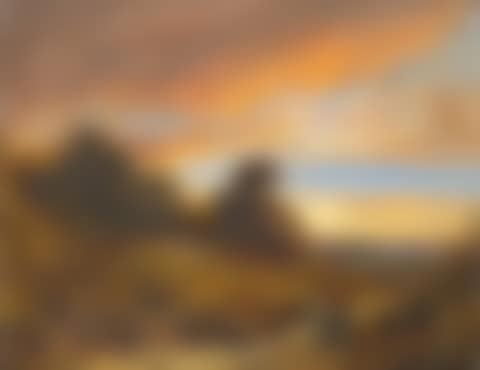 Figure by a stream at dusk (preview)