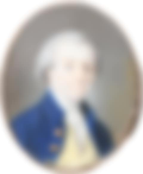 Portrait miniature of a gentleman, wearing a blue coat and yellow waistcoat, and with powdered hair (preview)