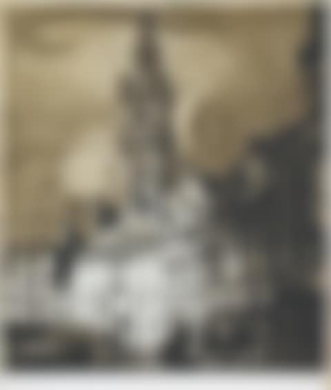 Study of a French town with soldiers and wagons (preview)