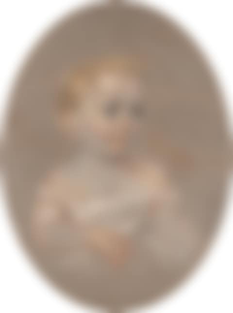 Portrait of a young child wearing a white dress (preview)