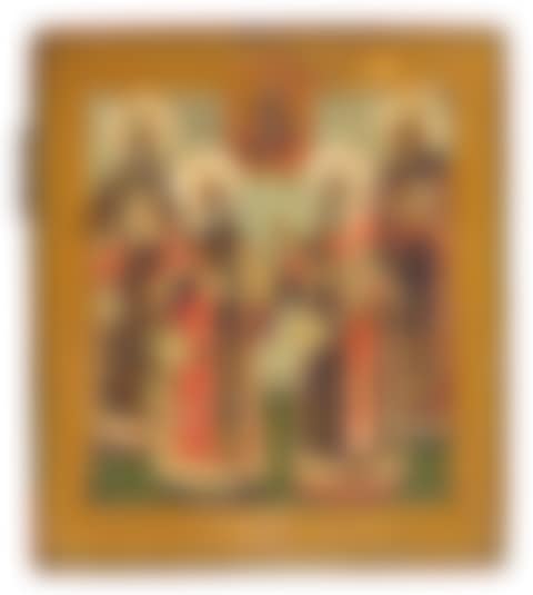 Icon of the four sainted Metropolitan"s of Moscow - Saints Ionas, Peter, Alexius and Phillip (preview)