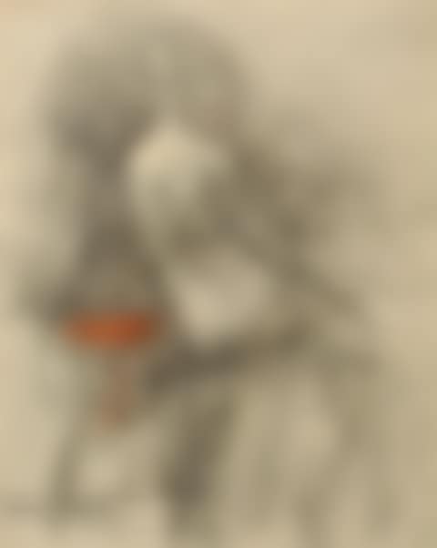Nude seated from behind (preview)