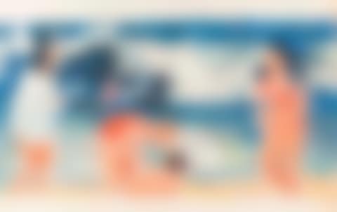 Lot of four studies of bathers (preview)