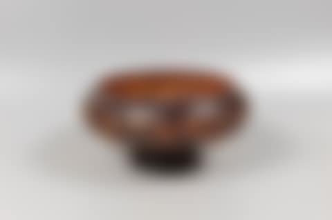 Glass bowl decorated with grapes (preview)