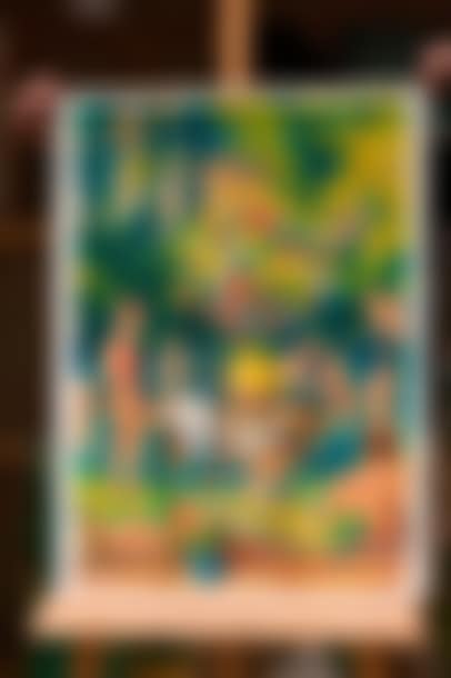 Bathers with a bouquet of poppies (preview)