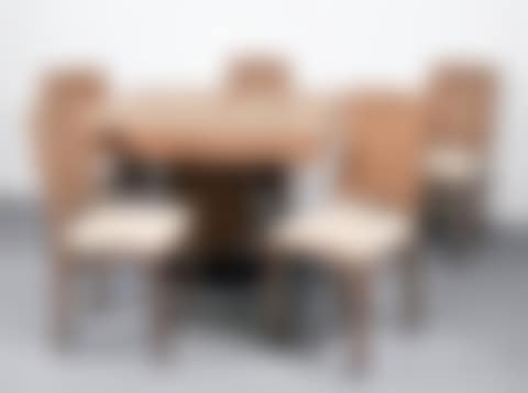 A set of five chairs and a folding table (preview)