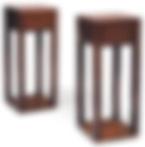 Pair of quadrangular Jiajian supports Huanghuali wood China (preview)