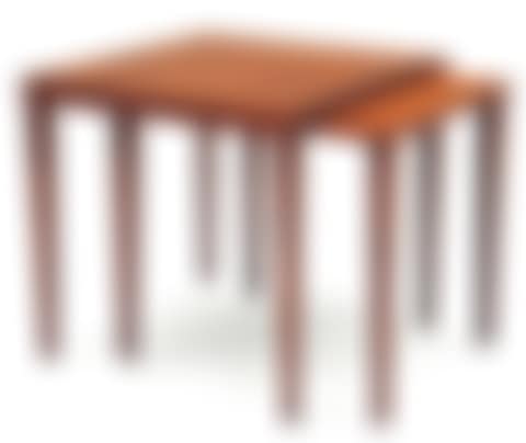 Suite of two nesting tables in light oak (preview)