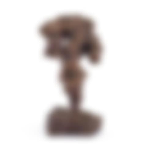 A 'scholar's rock-imitation' burlwood sculpture Qing dynasty | 清 癭木製仿供石 (preview)