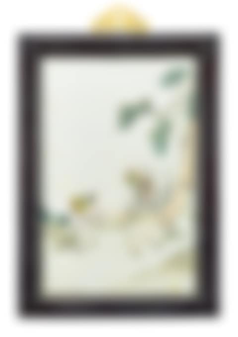 A famille-rose 'immortal' plaque Attributed to Wang Qi, Republican period | 民國 傳王琦畫粉彩仙人祝壽圖瓷板掛屏 (preview)