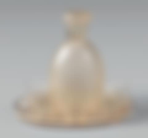 Liqueur service including: a carafe, six glasses and its tray (preview)