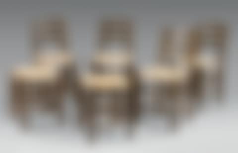 Suite of four chairs with openwork backs model “n°19” (preview)