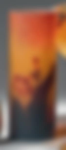 Cylindrical vase with slightly flattened body (preview)