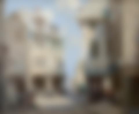 Street Scene with Market Sellers (preview)