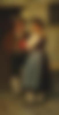 A Young Couple at the Entrance (preview)
